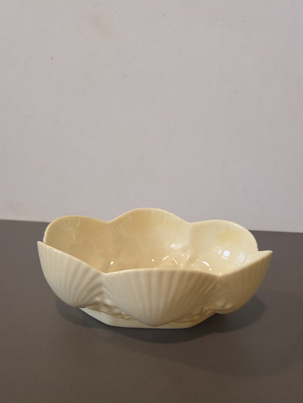 Vintage Belleek Porcelain "New Shell" (or Shell and Coral Pattern) Trinket Dish